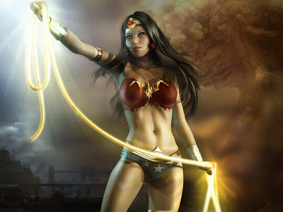 

Comics Wonder Woman HD Wallpaper Background Fine Art Print(12 inch X 18 inch, Rolled)