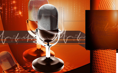 

Music Microphone Wall Poster Fine Art Print(12 inch X 18 inch, Rolled)