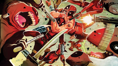 

Deadpool Merc With A Mouth Frameless Fine Quality Poster Fine Art Print(12 inch X 18 inch, Rolled)