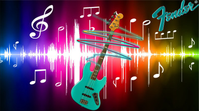 

Music Guitar HD Wallpaper Background Fine Art Print(12 inch X 18 inch, Rolled)