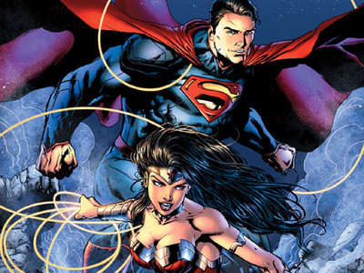 

Comics Wonder Woman Superman Fine Art Paper Print Poster Paper Print(12 inch X 18 inch, Rolled)