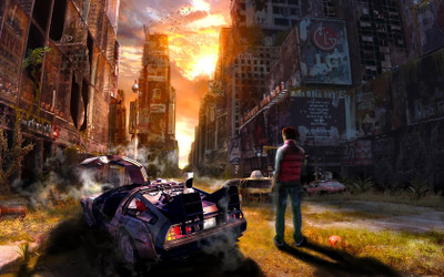 

Movie Back To The Future HD Wallpaper Background Paper Print(12 inch X 18 inch, Rolled)
