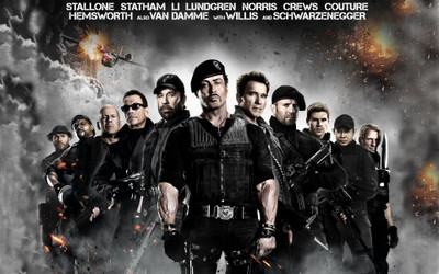 

Movie The Expendables 2 The Expendables Vilain Bruce Willis Toll Road Jean-claude Van Damme Church Chuck Norris Booker Hale Caesar Terry Crews Barney Ross Sylvester Stallone Randy Couture Arnold Schwarzenegger Trench Lee Christmas Jason Statham Liam Hemsw