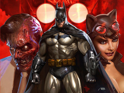 

Comics Batman Catwoman Two Face HD Wallpaper Background Paper Print(12 inch X 18 inch, Rolled)