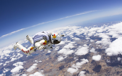 

Sports Skydiving Red Bull Free Fall Cloud Felix Baumgartner Wall Poster Paper Print(12 inch X 18 inch, Rolled)