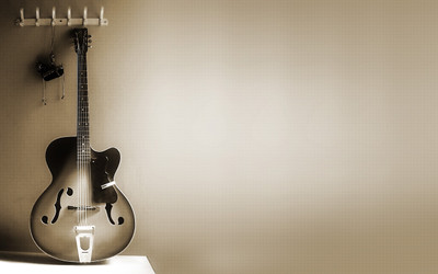 

Music Guitar HD Wallpaper Background Fine Art Print(12 inch X 18 inch, Rolled)