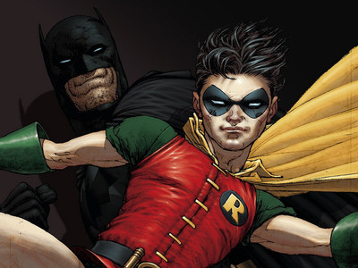 

Comics Batman Robin Fine Art Paper Print Poster Paper Print(12 inch X 18 inch, Rolled)