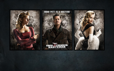 

Movie Inglourious Basterds Diane Kruger Melanie Laurent Brad Pitt HD Wallpaper Background Paper Print(12 inch X 18 inch, Rolled)