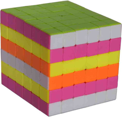 

PTCMart 6X6X6 Magic Puzzle Cube Black Twist 6 Layers (Pack of 1)(1 Pieces)