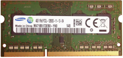 Samsung M471B5173EB0-YK0 DDR3 4 GB (Dual Channel) Laptop (4GB DDR3L 1600MHZ M471B5173EB0-YK0)(Green)