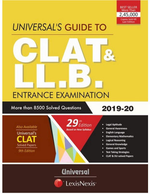 UNIVERSAL Guide To CLAT And LL.B Entrance Examination 2019-2020(Paperback, Universal CLAT Expert)