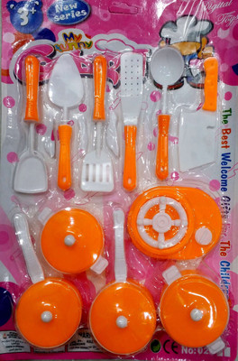 

Time2Play Kids Multi Coloured Kitchen set for Girls - Good Gift for Kids - Children Enjoy Playing for long hour 1238737