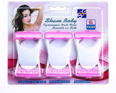 

SSG MAX Body Shave for women Disposable Razor (Pack of 6)(Pack of 6)
