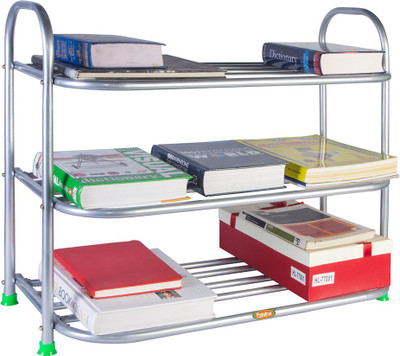 Patelraj Metal Shoe Stand(Silver, 3 Shelves)
