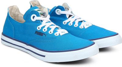 

Puma Limnos CAT 3 DP Men Canvas Sneakers For Men(Blue, Blue jewel-peacoat-glacier gray-white