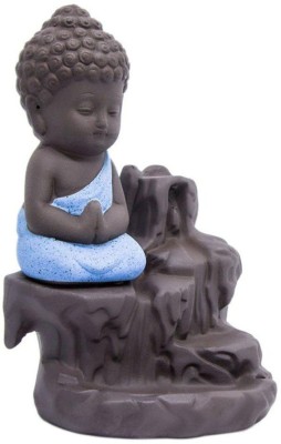 shrino smoke buddha Decorative Showpiece  -  4 cm(Polyresin, Blue)