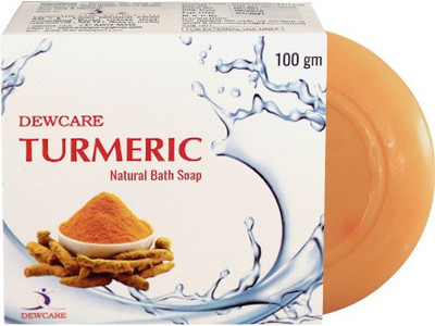 DEWCARE Turmeric Natural Bath Soap ( 4 x 100 gm )(400 g, Pack of 4)