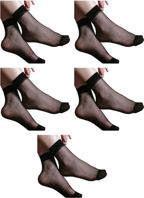 NAWAB Women Solid Ankle Length(Pack of 5)