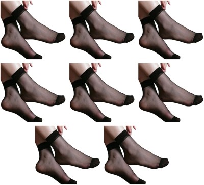 NAWAB Women Solid Ankle Length(Pack of 8)