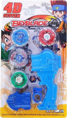 

SBJCollections Beyblade 4d System Metal Masters Fury With Handle Launcher for kids(Multicolor)