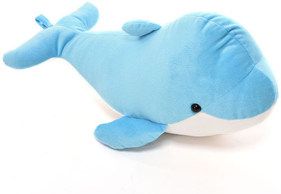 

Skylofts Cute 32cm Colorful Stuffed Dolphin Fish Doll Soft Toy Kids Baby Plush Gift - 32 cm(Blue)
