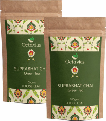 

Octavius Suprabhat Chai Loose Leaf ( Pack of Two ) Tulsi, Liquorice, Black Pepper Green Tea(200 g, Vacuum Pack)