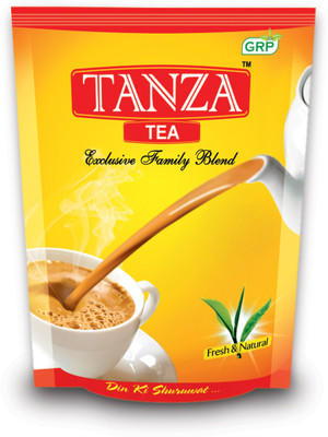 

tanza tea Family Blend Premium Quality CTC Leaf Tea (1Kg) Tea(1 kg, Pouch)