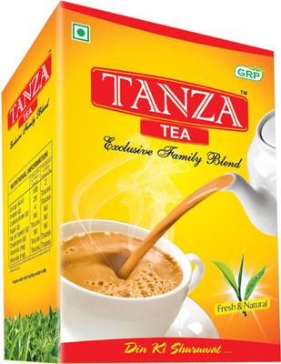 

tanza tea Family Blend Premium Quality CTC Leaf Tea (500g) Tea(500, Box)