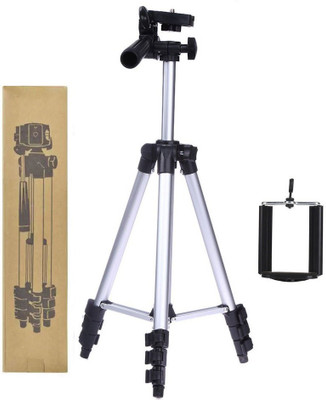 

BUY SURETY New Tripod Holder Tripod(Silver & Black, Supports Up to 1500 g)