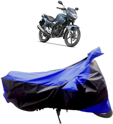InayaAutoMotive Two Wheeler Cover for Suzuki(GS 150R, Black, Blue)
