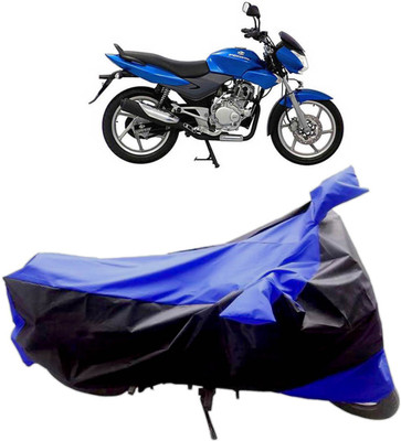 InayaAutoMotive Two Wheeler Cover for Bajaj(DTS-i, Black, Blue)