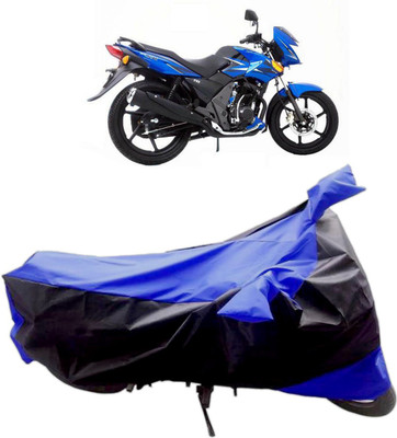 InayaAutoMotive Two Wheeler Cover for TVS(Flame SR125, Black, Blue)