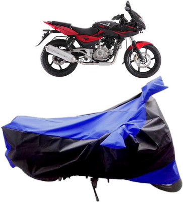 InayaAutoMotive Two Wheeler Cover for Bajaj(Pulsar 200 NS DTS-i, Black, Blue)