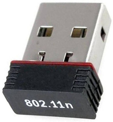 

BIRATTY Wifi Dongle with Antenna Wireless USB Adapter(Black)