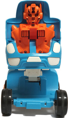 

Gencliq Transformer Car racing pull back racing car(Blue)