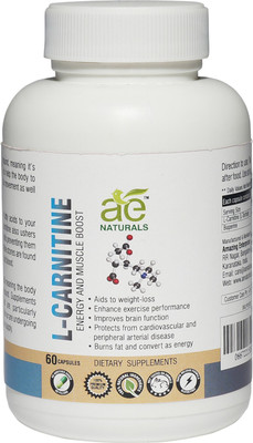 

Ae Naturals L-Carnitine Energy And Muscle Boost Capsules 60 Caps(60 No)