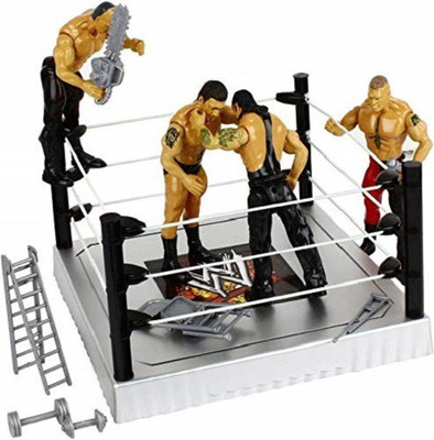 

ExaltedCollection 4 WWE Wrestling Action Figures Toy for Kids with Fight Ring and Accessories(Multicolor)
