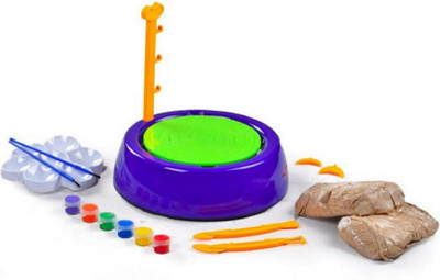 

Amazia Pottery Wheel Game with Colors, Stencils And Clay (Creative Educational Game Toy) for kiddzz.