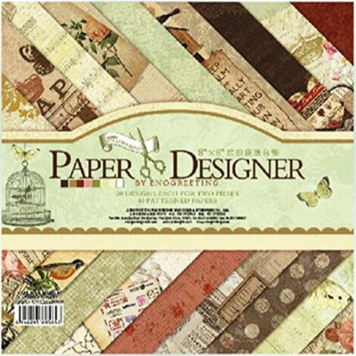 

Way Beyond (8''x8'') DIY Scrapbook Material/Thick Pastel Printed Papers for Art and Craft and Greeting cards - Pack of 40