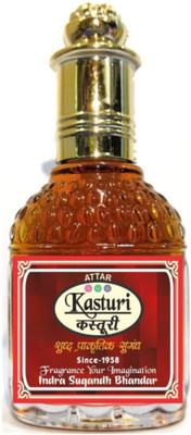 

INDRA SUGANDH Pure Attar Kasturi 25 ml. The Rich Divine Fragrance 24 Hours Long Lasting Fragrance Herbal Attar(Musk)