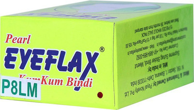 

Pearl Eyeflax 2 In 1 Kumkum Light Maroon Bindi (For Single Use Only) Pack of 15 Flaps Forehead Maroon Bindis(Sticker)