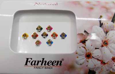 

Farheen FRN NATURAL BINDI 20 FORHEAD Multicolor Bindis(INDIAN FANCY BINDI)
