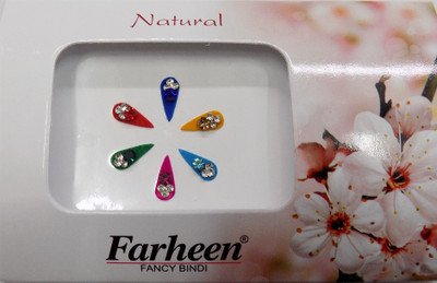 

Farheen FRN NATURAL BINDI 16 FORHEAD Multicolor Bindis(INDIAN FANCY BINDI)