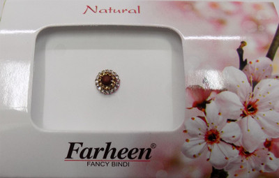 

Farheen FRN NATURAL BINDI 14 FORHEAD Brown Bindis(INDIAN FANCY BINDI)