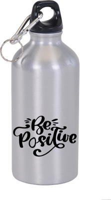 

Clickplick Be Positive Stainless Steel Sipper 600 ml Sipper(Pack of 1, Multicolor), Silver