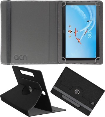 ACM Flip Cover for Lenovo Tab P10(Black, Cases with Holder, Pack of: 1)