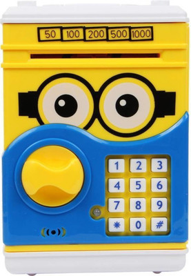 vepson Cartoon saving Coin Money box Piggy Bank Coin Bank(Multicolor)