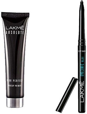 

Lakme Absolute Blur Perfect Makeup Primer & Eyeconic Kajal Combo Pack(Set of 2)