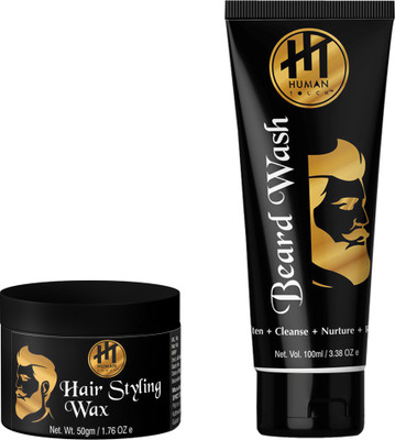 

HUMAN TOUCH Hair Styling Wax & Beard Wash Pack Of 2(Set of 2)