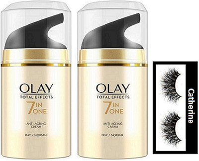 

catherine eyelashes, olay total effect 7 in one cream pack of 2(Set of 3)